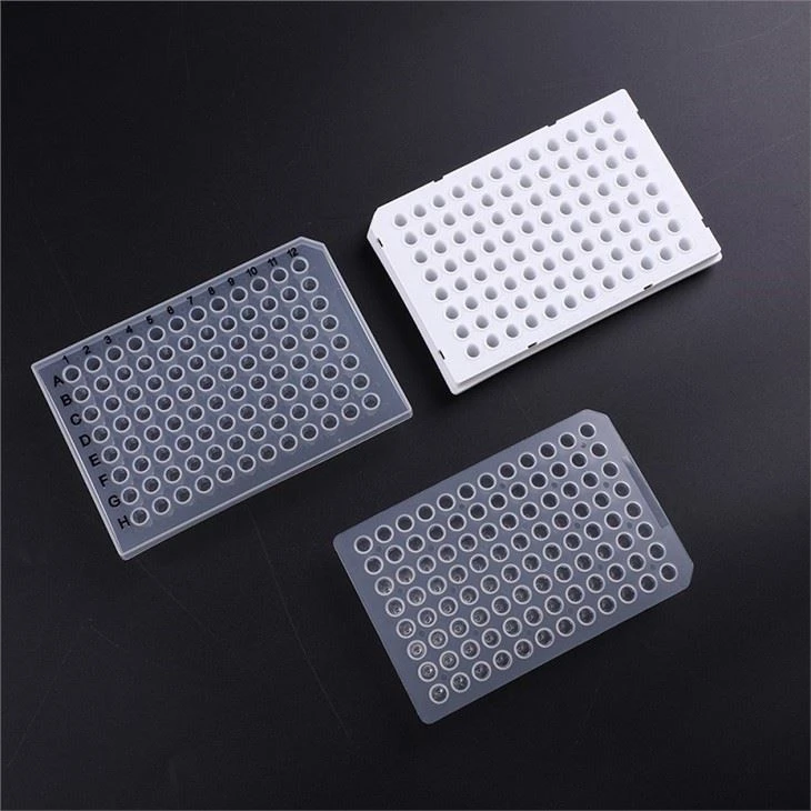 Placas de PCR desechables 0,2 ml Placa de PCR de 96 pocillos Fabricante chino