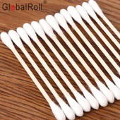 Bastoncillos de algodón con cabeza de doble punta Qtips con cabeza de punta