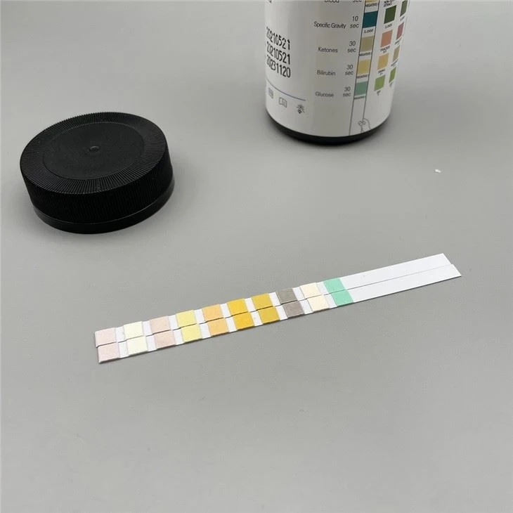 Tiras de prueba de glucosa en sangre en un solo paso