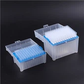 Punta de filtro de laboratorio médico extendida de plástico universal con caja